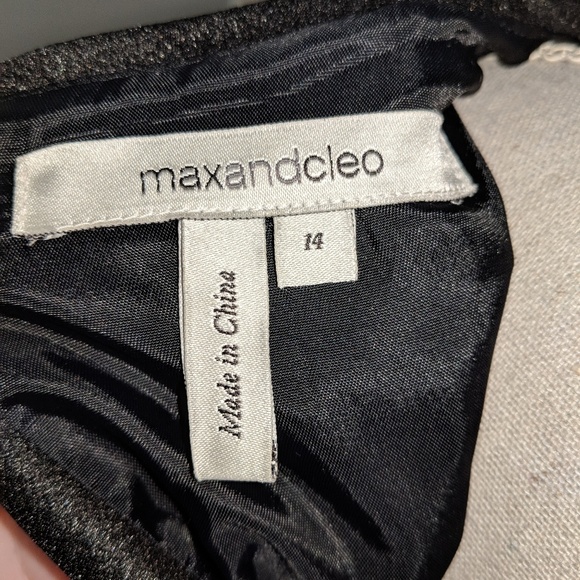 Max and Cleo Black Cocktail Dress with Ruffles - Picture 6 of 8